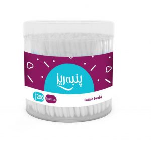 گوش پاک کن پنبه ریز بسته 200 عددی