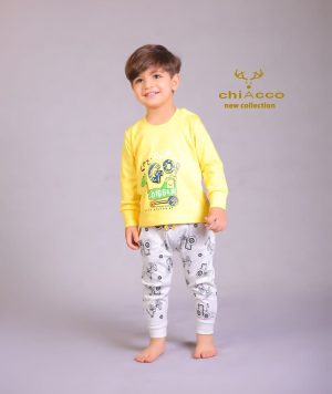 بلوز و شلوار چیاکو طرح ماشین زرد