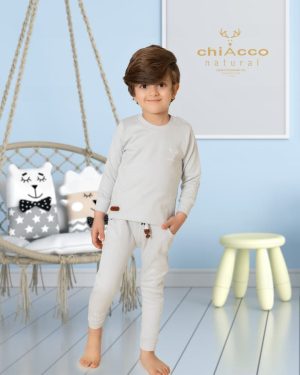 بلوز و شلوار ساده رنگی چیاکو طوسی