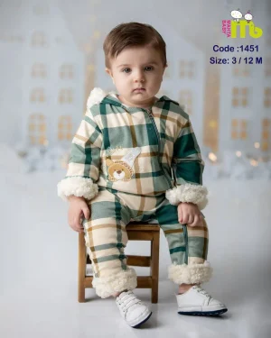 سرهمی چهار خونه سبز 1451 مهتا
