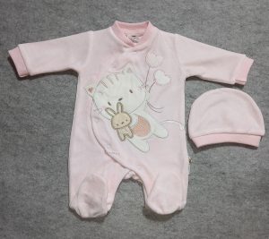 سرهمی مخمل 803 پوشانک طرح گربه و خرگوش