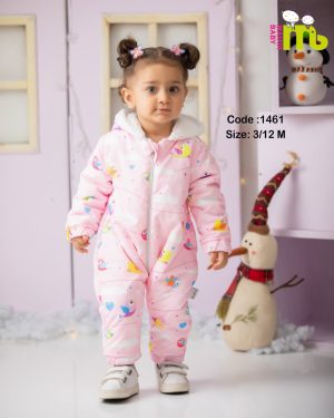 کاپشن سرهمی شمعی صورتی گنجشک 1461 مهتا