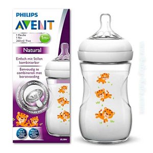 شیشه شیر 260 میل طرح ببر 070 اونت