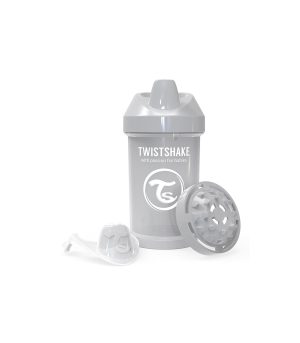 لیوان سوپاپ دار تویست شیک 300میل طوسی Twistshake
