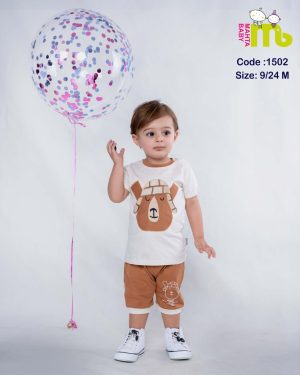 تیشرت و شلوارک گوزن کلاهدار مهتا کد 1502