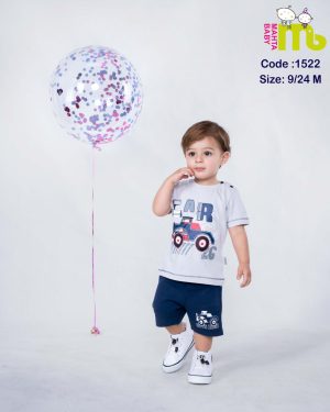 بلوز شورت ماشین طوسی مهتا کد 1522