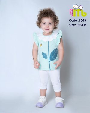 بلوز شلوارک برگ مهتا کد 1549