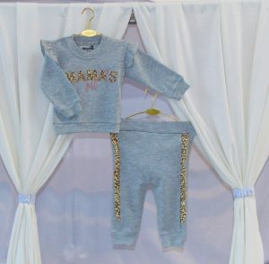 بلوز شلوار طوسی MAMA'S پلنگی بی بی وان