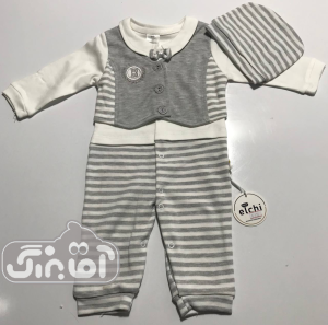 سرهمی راه راه الچی کد 135 طوسی