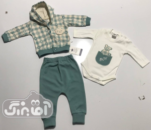 سه تیکه سوئیشرت شلوار تدی ستاره پوشانک کد 743