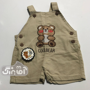 پیشبندی کتان کوتاه بهار cool bear کد 4081 کرم