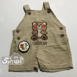 پیشبندی کتان کوتاه بهار cool bear کد 4081 کرم