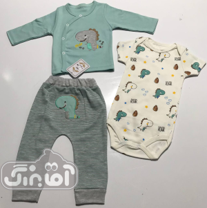 سه تیکه دایناسور سبز بی بی لایف