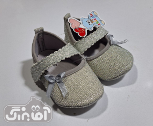 پاپوش نوزادی ژیکالو طرح لمه طوسی