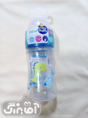 شیشه شیر طلقی 150 میل neo baby آبی
