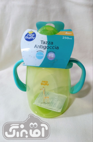 لیوان دسته دار ضد چکه 250 میل neo baby