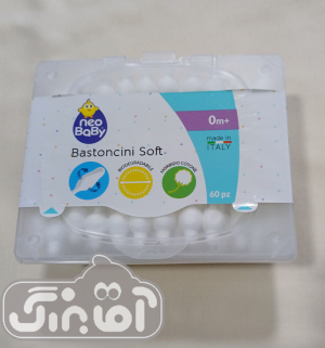 گوش پاک کن محافظ دار 60 عددی neo baby