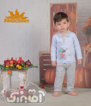 2 تکه نی نی سان طرح خرس و هندوانه
