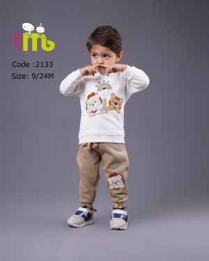بلوز شلوار ببر زرافه شیر مهتا کد 2133