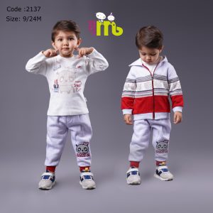 سه تیکه سوئیشرت بلوز و شلوار خرس مهتا 2137