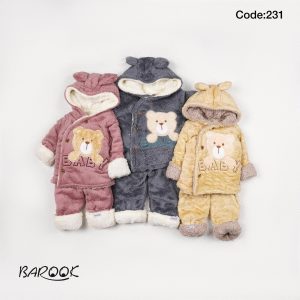 2 تیکه 231 باروک طرح خرس baby
