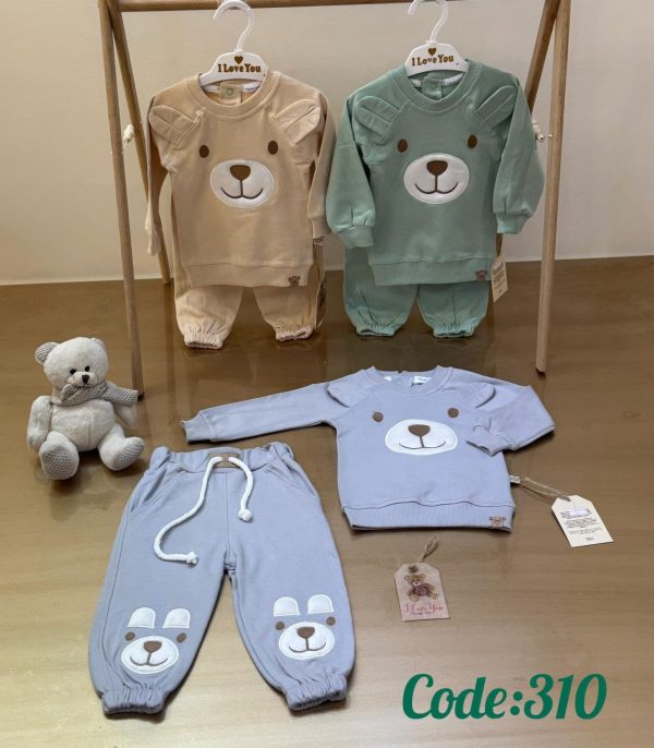 بلوز و شلوار خرس گوش برجسته الچی کد 310