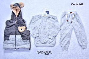 سه تیکه باروک طرح خرس کد 442