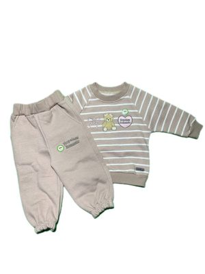 بلوز شلوار cocalo طرح خرس و پاپیون