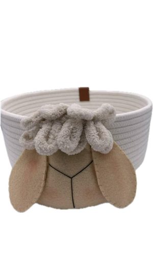 سبد لوسیون قیطان بافی گوسفند برجسته