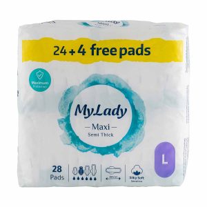 پد بهداشتی طرح مکسی 24 عددی (پنبه)L