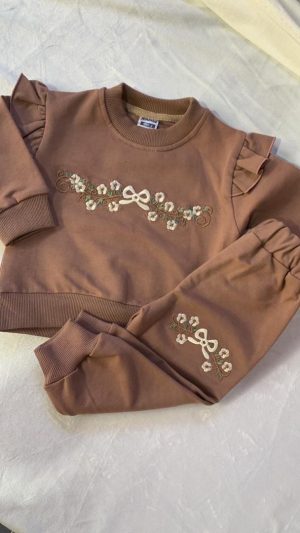 بلوز و شلوار نی نی ناز طرح گلدوزی کد 671