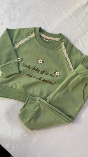 بلوز و شلوار آستین رگلان نی نی ناز کد 674