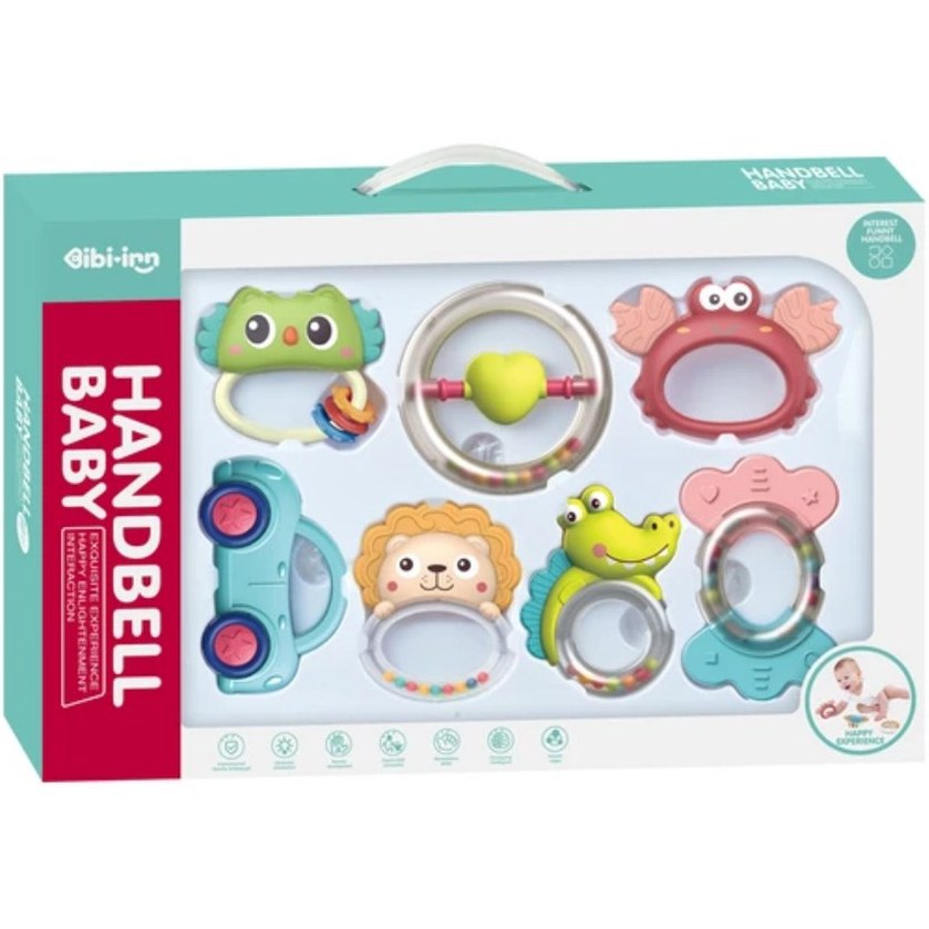 ست جغجغه دندانگیر 7 تکه 608 بی بی ایرن