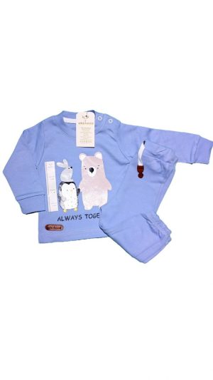 بلوز و شلوار چیاکو طرح خرس و خرگوش