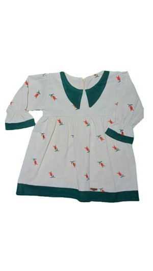 پیراهن لنین یلدایی لنا مد سبز