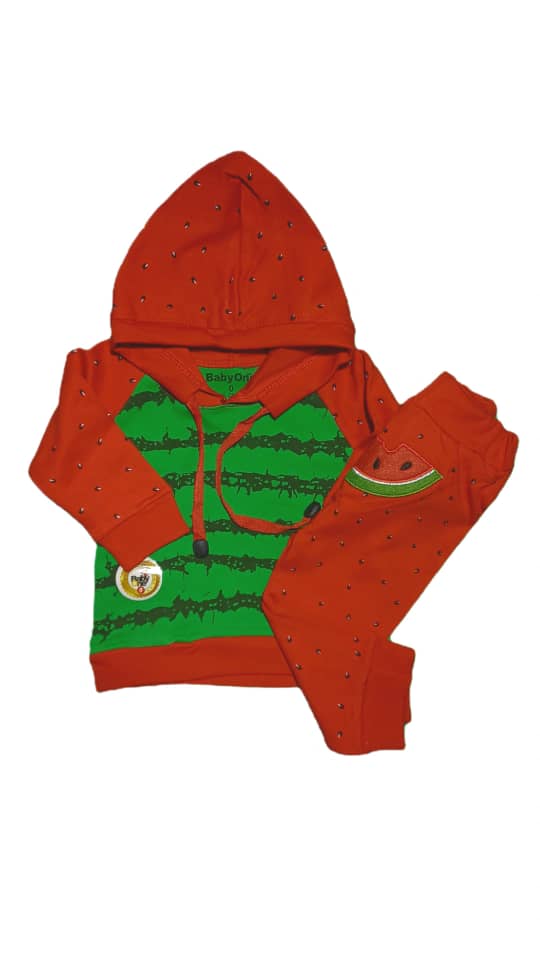 هودی شلوار بی بی وان طرح هندوانه