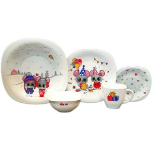 سرویس غذا خوری 5 پارچه کودک پارس اوپال طرح موش