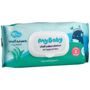 دستمال مرطوب آلوئه ورا مای بیبی