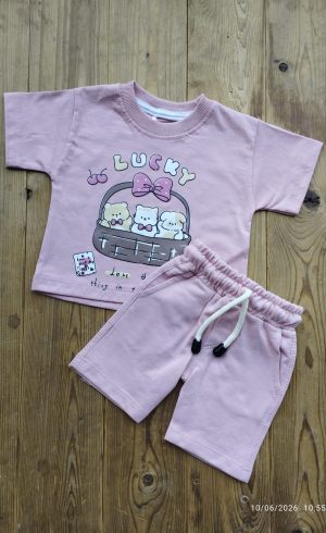 تیشرت شلوارک نفیس طرح lucky