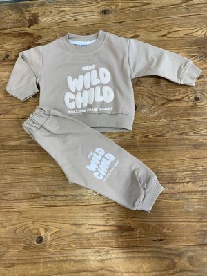 بلوز شلوار نی نی ناز طرح WILD CHILD کد747
